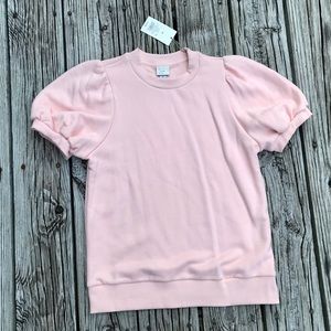 A New Day Women's Pink Puff Sleeve Top